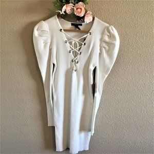 Forever 21 Ribbed Lace-Up Bodycon Dress - NWT